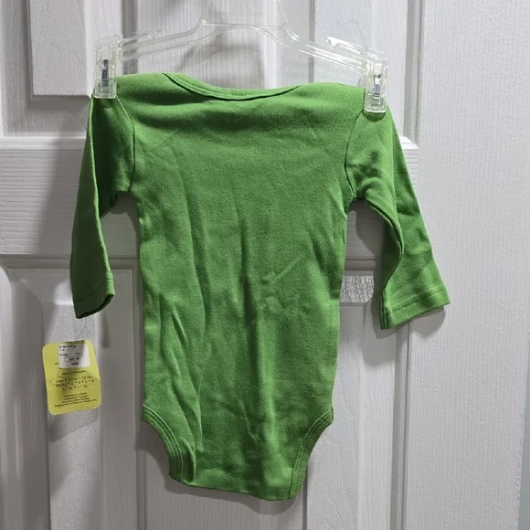 ALittleLark Green Bicycle Print Onesie Baby Size 3-6M - Picture 8 of 8